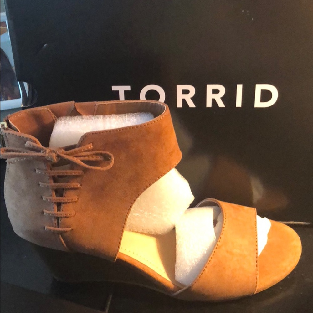 BRAND NEW Torrid booties/wedges